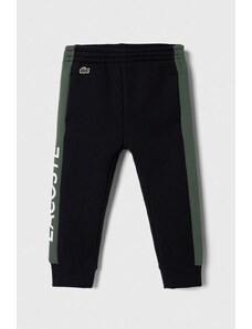 Lacoste pantaloni de trening pentru copii culoarea verde, modelator