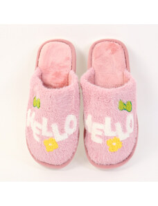 Papuci de casa roz Helmi