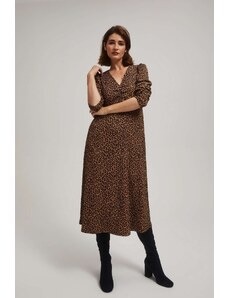 Moodo Midi dress with leopard pattern