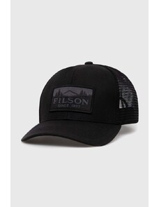 Filson sapca Logger Mesh Cap culoarea negru, cu imprimeu, FMACC0044