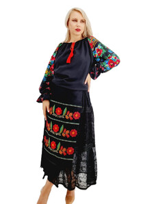 Ie Traditionala Bluza stilizata cu motive traditionale Margareta 10