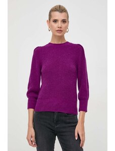 Marella pulover din amestec de lana femei, culoarea violet, light