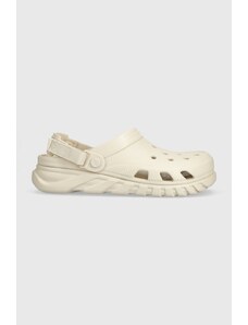 Crocs papuci Duet Max II Clog bărbați, culoarea alb 208776