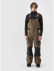 4F Pantaloni de snowboard cu bretele membrana 15000 pentru bărbați - maro - L