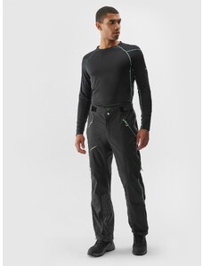 4F Pantaloni de skitour impermeabili membrana Dermizax 20000 pentru bărbați - negri - 3XL