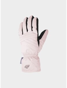 4F Mănuși de schi Thinsulate pentru femei - roz pudrat - L