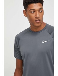 Nike tricou de antrenament culoarea gri, neted