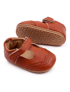 SuperBaby Pantofiori maro pentru fetite - Suzy