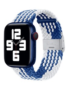 RYB Curea Apple Watch Braided Loop Blue white Z 45 44 42mm
