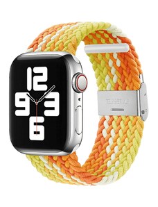 RYB Curea Apple Watch Braided Loop Bright Orange 45 44 42mm