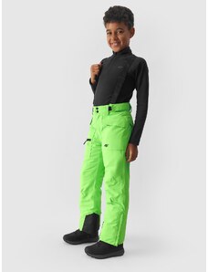 4F Pantaloni de schi cu bretele membrana 10000 pentru băieți - verzi - 122