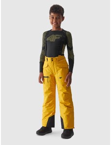 4F Pantaloni de schi cu bretele membrana 10000 pentru băieți - galbeni - 122