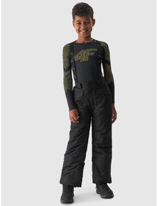 4F Pantaloni de schi cu bretele membrana 10000 pentru băieți - negri - 122