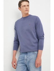 Tommy Hilfiger pulover bărbați, culoarea bleumarin, light MW0MW21316