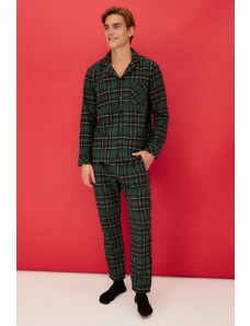 Pijama barbati, Trendyol TMNAW22PT1080/Green