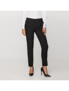 Willsoor Pantaloni de damă, Long Size, culoarea negru 12140