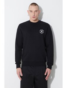 Daily Paper hanorac de bumbac Circle Sweater bărbați, culoarea negru, cu imprimeu, 1000113