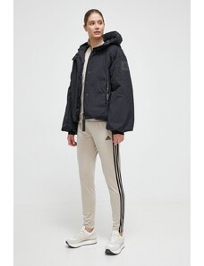 adidas jachetă pentru femei, culaorea negru, oversized