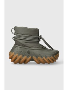 Crocs cizme de iarna Echo Boot culoarea verde, 208716