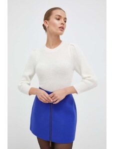 Marella pulover din amestec de lana femei, culoarea bej, light