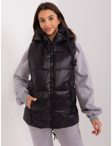 Fashionhunters Black down vest with SUBLEVEL lining
