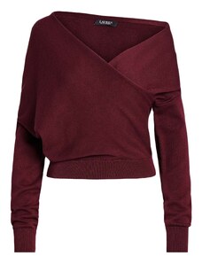 RALPH LAUREN Futer Cotton Modal L/S Sweater 200911502002 vintage burgundy