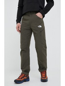 The North Face pantaloni de exterior Exploration culoarea verde