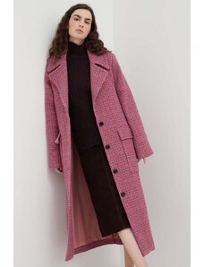 Lovechild palton din lana culoarea roz, de tranzitie