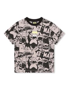 Dkny tricou de bumbac pentru copii x DC Comics culoarea negru, modelator