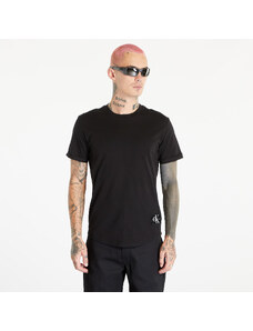 Tricou pentru bărbați Calvin Klein Jeans Badge Turn Up Short Sleeve T-Shirt Black