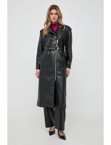 Pinko palton femei, culoarea negru, de tranzitie, oversize