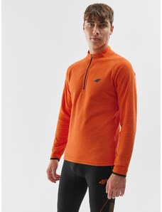 4F Lenjerie termoactivă din fleece (bluză) pentru bărbați - portocalie - L