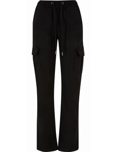 Urban Classics / Ladies High Waist Twill Cargo Pants black
