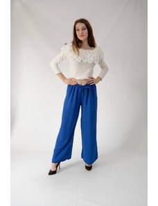 Fashion App Pantaloni Dama, Largi Albastru