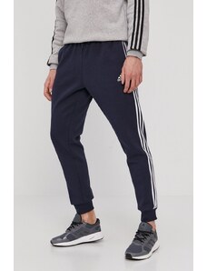 Adidas Pantaloni GK8823 bărbați, culoarea albastru marin, cu imprimeu