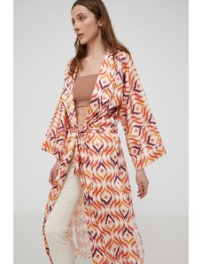 Answear Lab kimono culoarea portocaliu, oversize, modelator