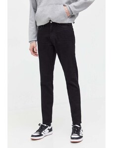 Abercrombie & Fitch jeansi barbati, culoarea negru