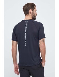 Under Armour tricou de antrenament Tech culoarea negru, cu imprimeu