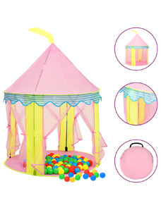 OrlandoKids Cort de joaca pentru copii, roz, 100x100x127 cm