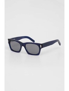Saint Laurent ochelari de soare culoarea albastru marin