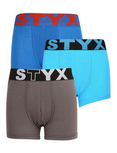 3PACK boxeri pentru copii Styx elastic sport multicolor (3GJ10379) 6-8 ani