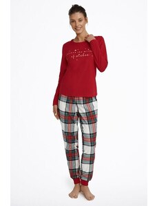 Esotiq Pijamale de Crăciun de damă Mystical roșu