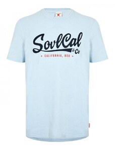 SoulCal Large Logo T Shirt Mens Sky Marl