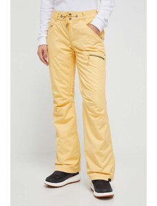 Roxy pantaloni Nadia culoarea galben