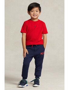 Polo Ralph Lauren pantaloni de trening pentru copii culoarea albastru marin, modelator