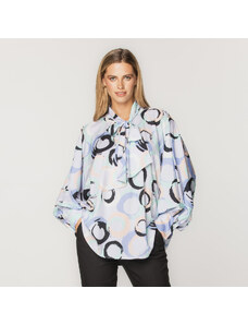 Willsoor Bluză oversize pentru femei cu mâneci bufante 15676