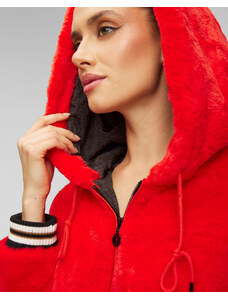 Jachetă roșie din blană artificială pentru femei Sportalm