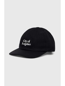 Corridor șapcă City of Angeles Cap culoarea negru, cu imprimeu, HT0076-BLK