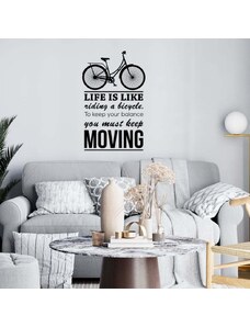 4 Decor Sticker Decorativ - Riding a bicycle