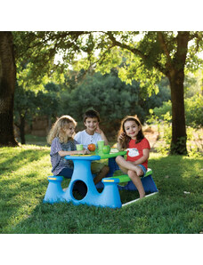 OrlandoKids Banca de picnic pentru copii 89,5x84,5x48 cm polipropilena